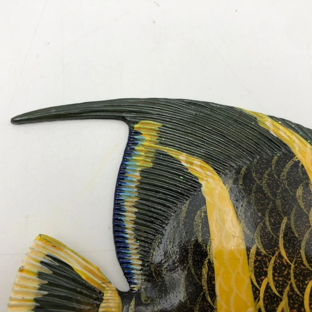 Vintage Don Edmond Studio Artist Cortez angelfish Wall Hanging Sculpture